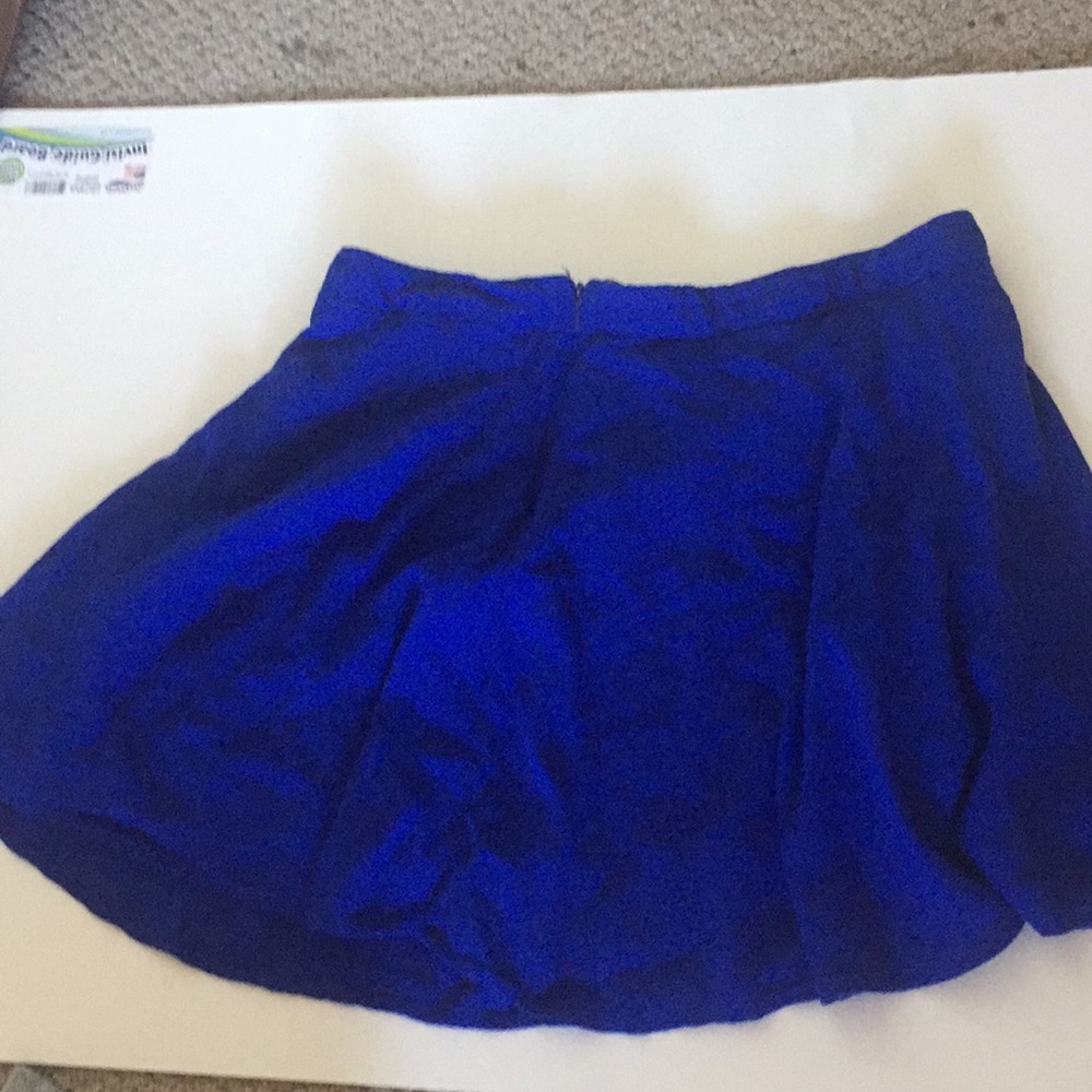 blue skater skirt